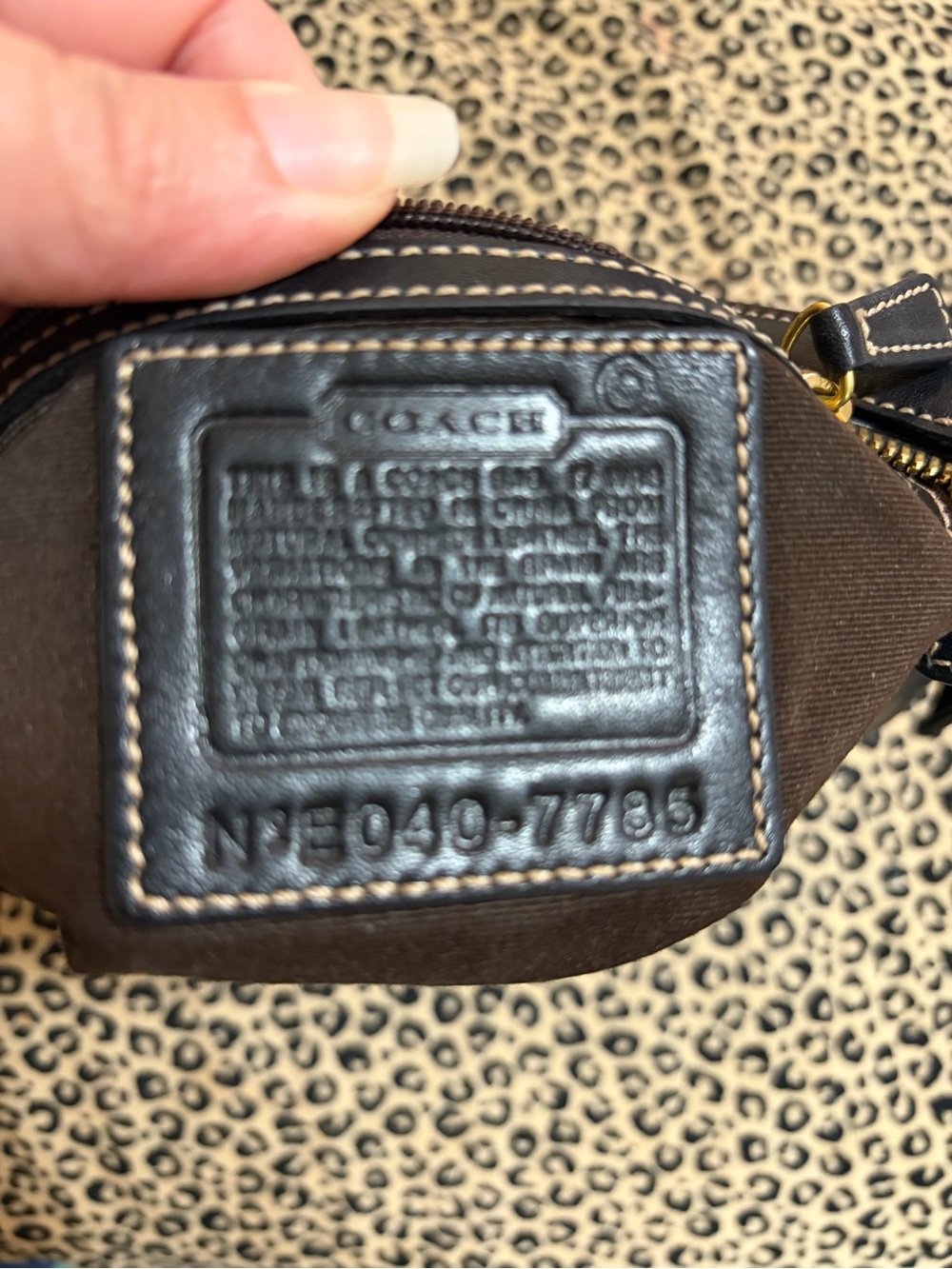 Vintage Coach Leather mini Bag - Brown